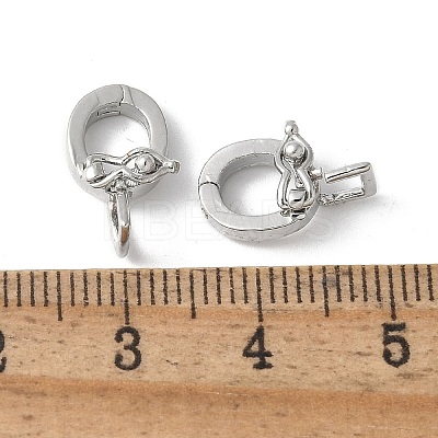 Brass Micro Pave Cubic Zirconia Pendants Bails KK-D324-08P-1