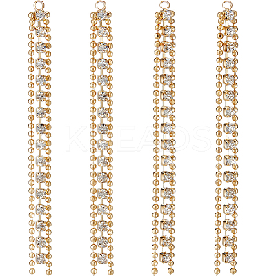 10Pcs Brass Rhinestone Cup Chain Big Pendants KK-BBC0011-79-1