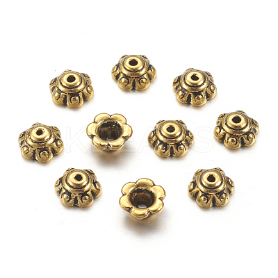 Tibetan Style Bead Caps LS-X-GLF0571Y-NF-1