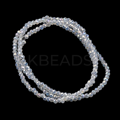 Electroplate Glass Beads Strands EGLA-H107-01A-A03-1