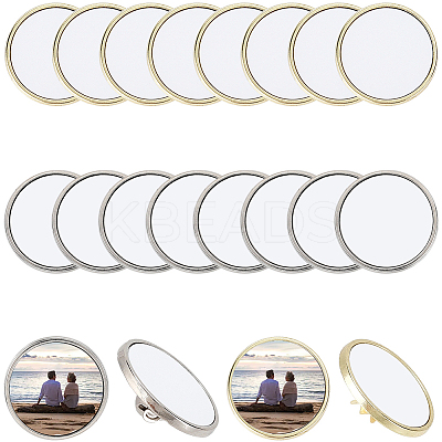 10 Sets Sublimation Blank Brooch Pins FIND-SP0004-08A-1