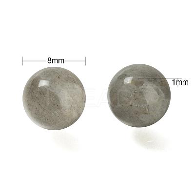 100Pcs 8mm Grade AA Natural  Labradorite Round Beads DIY-LS0002-58-1