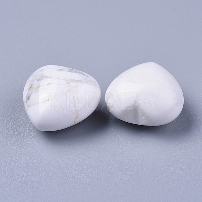 Natural Howlite Heart Love Stone G-F659-B11-1