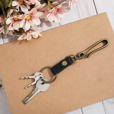 4Pcs Alloy U Shape Belt Hook Keychains KEYC-SC0002-19B-1