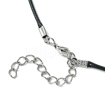 Braided Glass Seed Bead Spider Pendant Necklaces NJEW-MZ00036-01-1