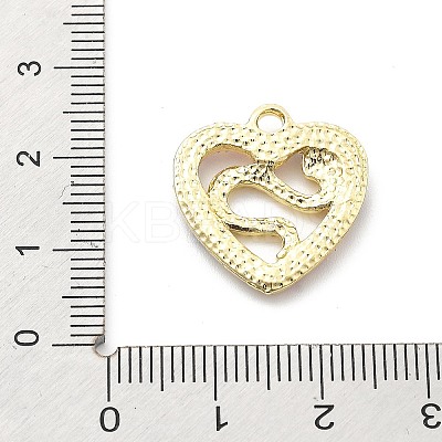 Snake Shape Alloy Rhinestone Pendants PALLOY-Q030-01D-1