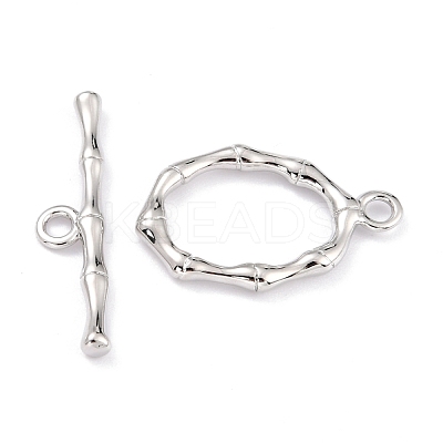 Rack Plating Brass Toggle Clasps KK-B036-07P-1