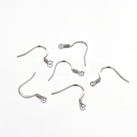 316 Surgical Stainless Steel French Earring Hooks X-STAS-Q041-1-1