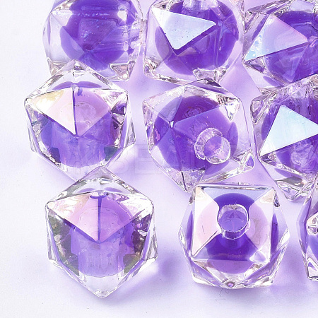 Transparent Acrylic Beads TACR-S148-09E-1