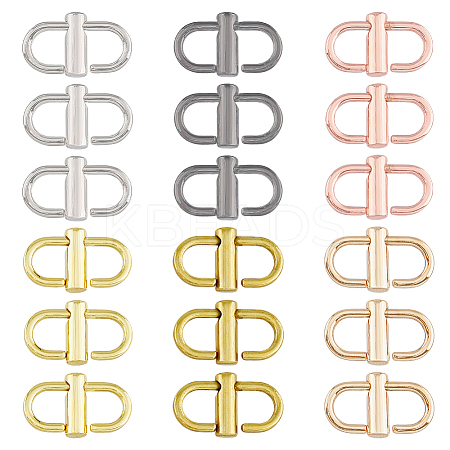 18Pcs 6 Colors Alloy Adjustable Buckles FIND-FH0008-36-1