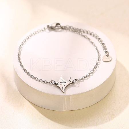304 Stainless Steel Link Bracelets WG91709-09-1