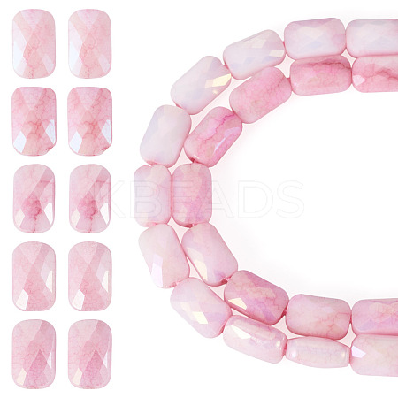 1Strand Anti-Tarnish Electroplate Glass Beads Strands GLAA-TA0003-99A-1