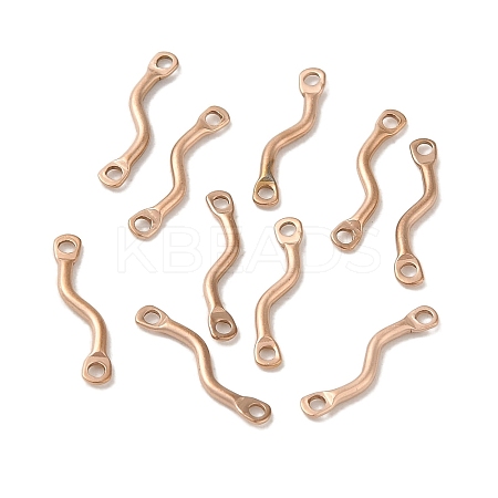 Ion Plating(IP) 304 Stainless Steel Links Connector Charms STAS-Q323-12RG-1