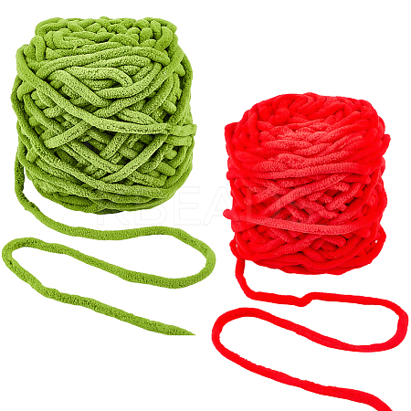 2 Skeins 2 Colors Polyester Yarn OCOR-CY0002-63B-1