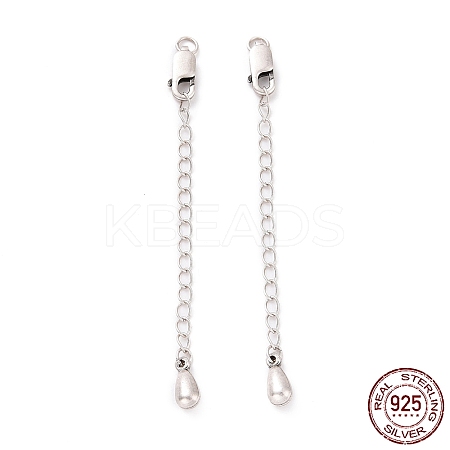 925 Sterling Silver Chain Extenders STER-D036-41AS-1