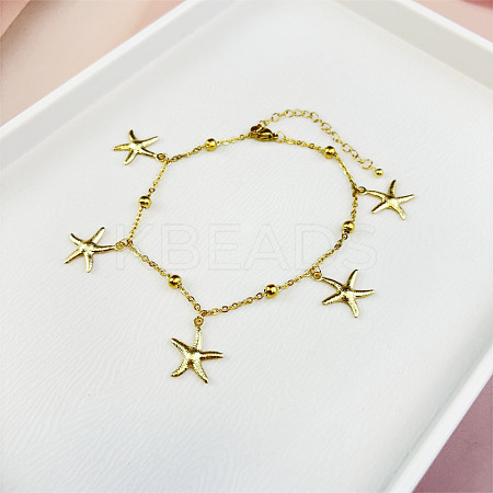 Stainless Steel Ocean Aniamls Charm Anklets WGE5C5C-02-1