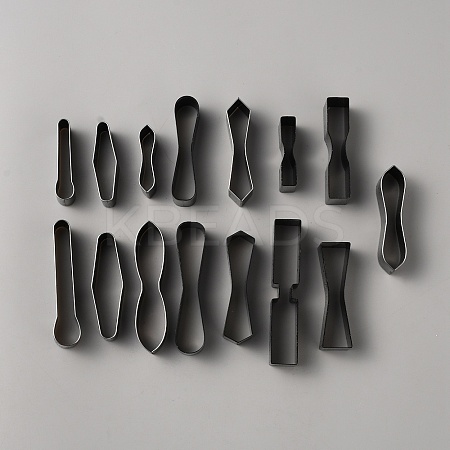 15Pcs High Carbon Steel Cutting Template Set DIY-WH0569-35-1