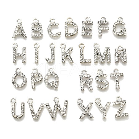Alloy Rhinestone Charms ENAM-K075-01P-1