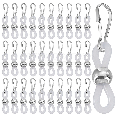 60Pcs Silicone Zipper Pulls HJEW-WH00154-1