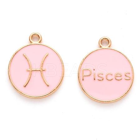 Alloy Enamel Pendants X-ENAM-S124-01A-09H-1