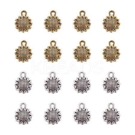 Alloy Tibetan Silver Charms PALLOY-NB0001-39-1