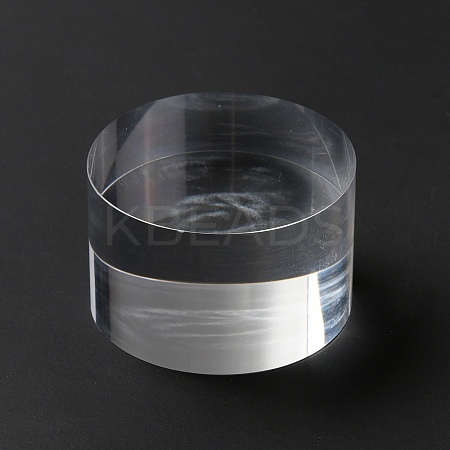 Column Transparent Acrylic Jewelry Display Pedestals ODIS-WH0329-32A-1
