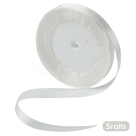 5 Roll Single Face Satin Ribbon SRIB-YW0001-03E-1