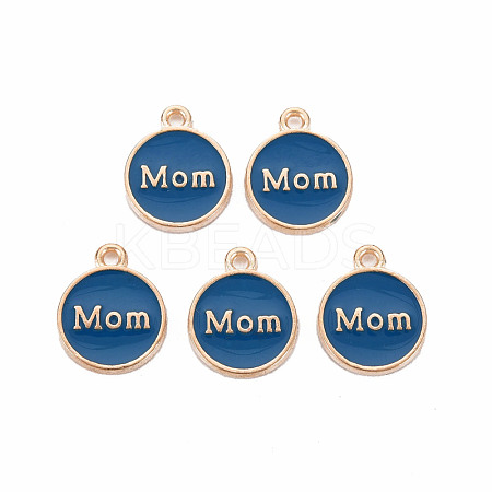 Mother's Day Alloy Enamel Charms ENAM-T016-11C-RS-1
