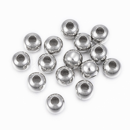 Tarnish Resistant 304 Stainless Steel Beads STAS-H396-C-08P-1