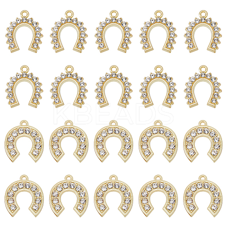 SUPERFINDINGS 20Pcs 2 Style Rack Plating Alloy Pendants FIND-FH0006-66-1