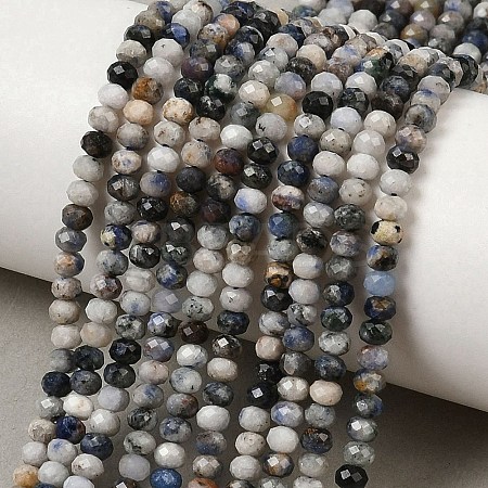 Natural Blue Spot Jasper Beads Strands G-D347-B06-1
