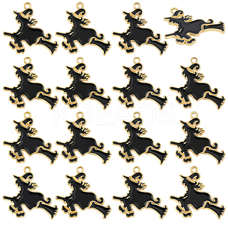 40Pcs Halloween Alloy Enamel Pendants FIND-SC0018-12-1