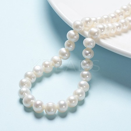 Natural Cultured Freshwater Pearl Beads Strands PEAR-F007-19-1