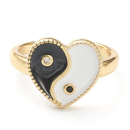 Brass Micro Pave Cubic Zirconia Finger Rings RJEW-P021-01A-1