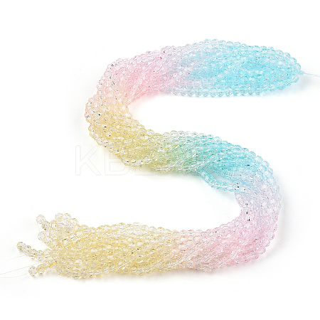 Transparent Glass Beads Strands GLAA-E036-07A-1