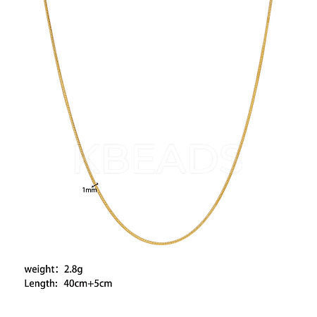 Stainless Steel Snake Chain Necklaces PW-WG8A4BA-06-1