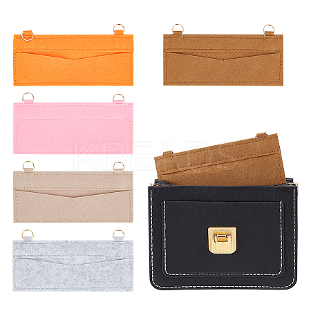 5Pcs 5 Colors Wool Felt Bag Organizer Inserts FIND-WR0007-29C-1