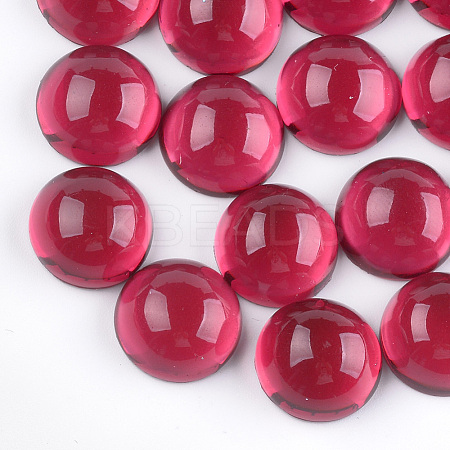 Translucent Resin Cabochons RESI-S361-12mm-04-1