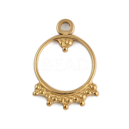 Ion Plating(IP) 304 Stainless Steel Charms STAS-U019-42G-1