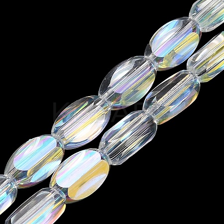 Electroplate Transparent Glass Beads EGLA-H112-01AB-01-1