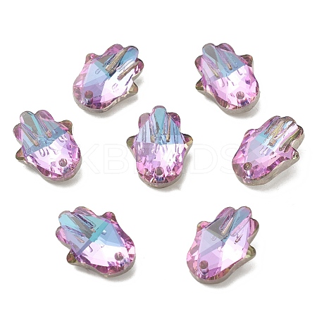 Electroplate Glass Pendants LS-GLAA-A008-01-1
