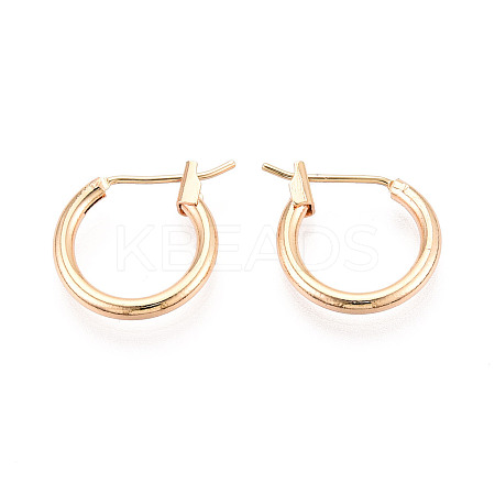 304 Stainless Steel Hoop Earrings EJEW-T048-25A-G-1