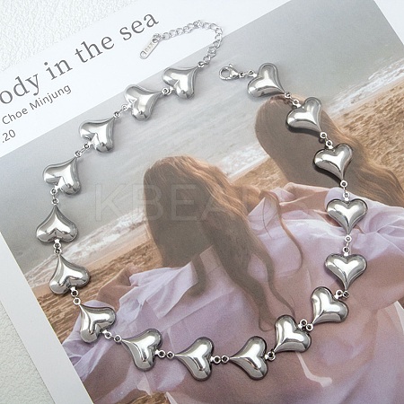 304 Stainless Steel Link Chain Necklaces LS-NJEW-Q033-01B-P-1
