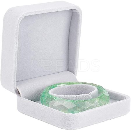Square Velvet Bracelet Box. Bracelet Gift Storage Case CON-WH0088-33A-1
