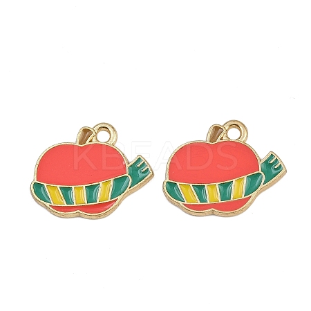 Christmas Themes Alloy Enamel Pendants ENAM-Z023-01G-10-1