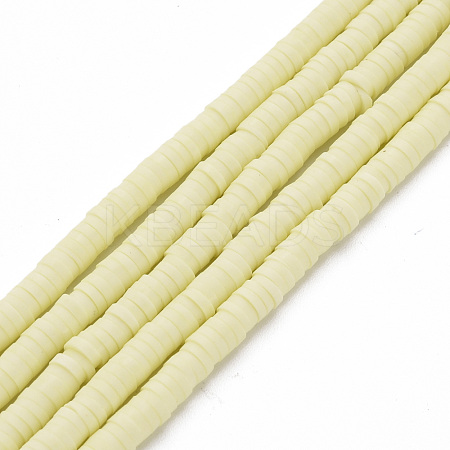 Handmade Polymer Clay Bead Strands CLAY-T002-4mm-75-1
