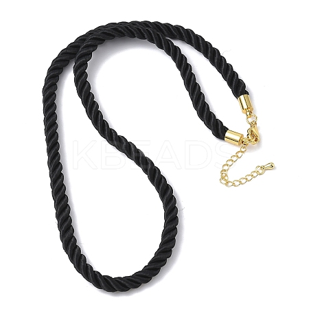 5MM Nylon Twisted Cord Necklace Making X-FIND-G096-01G-19-1