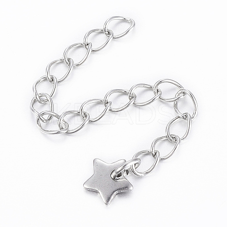 Tarnish Resistant 304 Stainless Steel Chain Extender LS-X-STAS-H558-41P-1