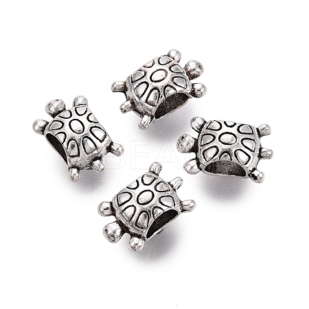 Tibetan Style Alloy Beads PALLOY-S079-117AS-1
