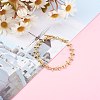Brass Bar Link Chain Bracelets BJEW-JB06004-4
